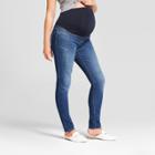 Maternity Crossover Panel Jeggings - Isabel Maternity By Ingrid & Isabel Dark Wash 18, Women's, Blue
