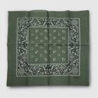 No Brand Adult Unisex Essential Bandana - Olive One Size, Green