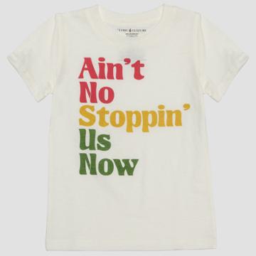 Lyric Culture Toddlers' Short Sleeve Aint No Stoppin Us Now T-shirt - Light Off-white (beige) 3t, Toddler Unisex