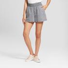 Women's Linen Shorts - A New Day Charcoal (grey)