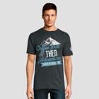 Petitehanes Men's Short Sleeve National Parks Glacier Graphic T-shirt - Slate S, Size: