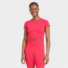 Women's Seamless Crop Top - All In Motion Cherry Red