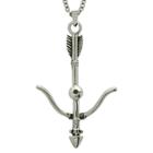 Target Men's Stainless Steel Bow And Arrow Pendant,