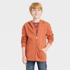 Boys' Fleece Zip-up Hoodie - Cat & Jack Orange