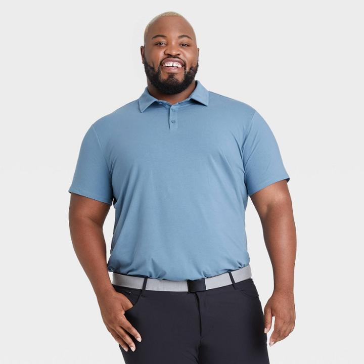 Men's Big & Tall Supima Cotton Polo Shirt - All In Motion Blue