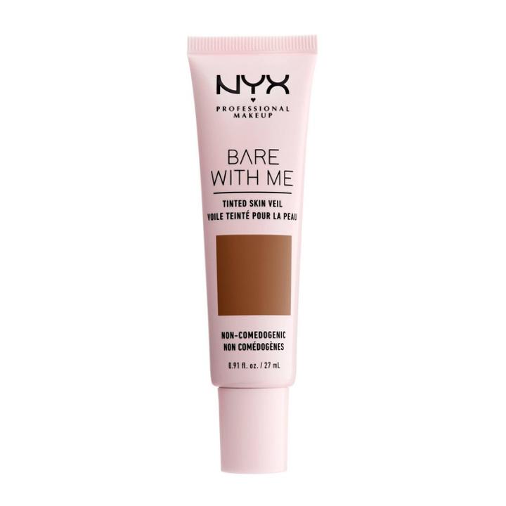 Nyx Professional Makeup Bare With Me Tinted Skin Veil Deep Mocha - 0.91 Fl Oz, Pearl