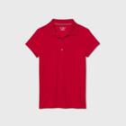 Petitegirls' Short Sleeve Performance Uniform Polo Shirt - Cat & Jack Red