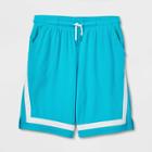 Boys' Side Striped Mesh Shorts - All In Motion Turquoise Blue