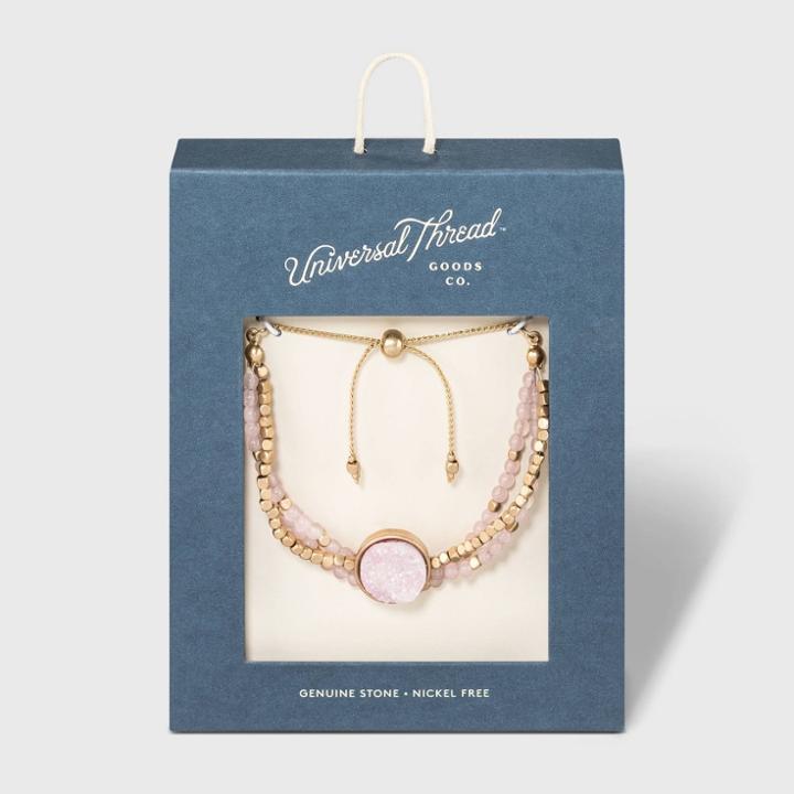 Strand Bracelet 3pc - Universal Thread Pink