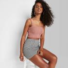 Women's Cropped Cable Knit Sweater Tank Top - Wild Fable