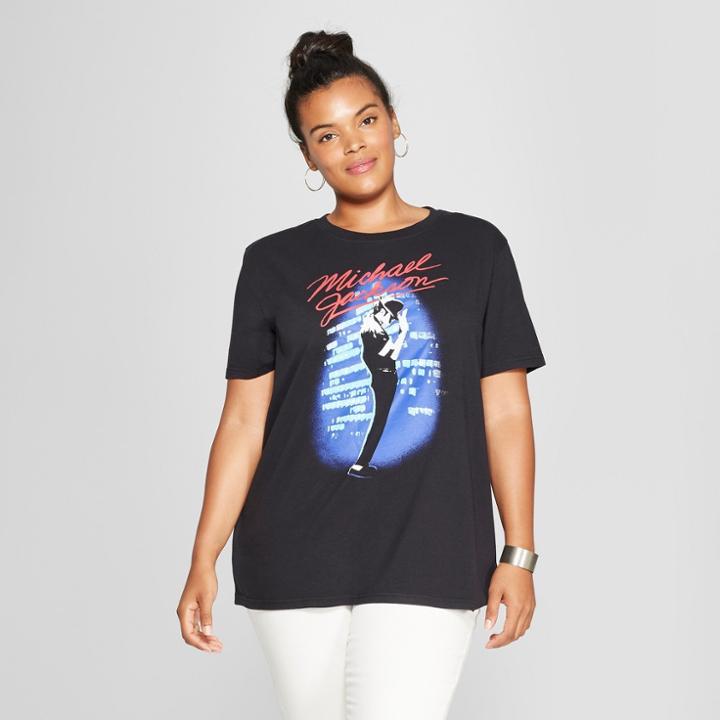 Women's Plus Size Short Sleeve Always Real Boyfriend Graphic T-shirt - Mighty Fine (juniors') Black