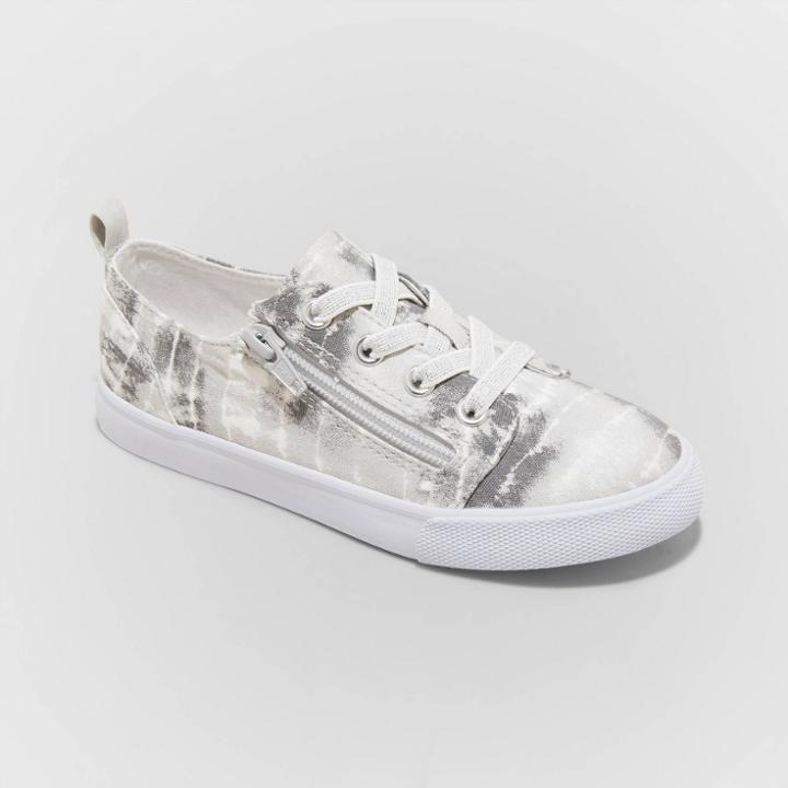 Kids' Lucian Double Zipper Apparel Sneakers - Cat & Jack Gray