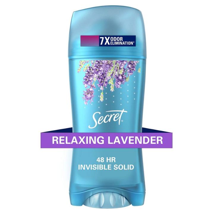 Secret Invisible Solid Antiperspirant And Deodorant - Lavender