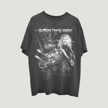 Men's Lady Gaga Short Sleeve Graphic T-shirt - Gray
