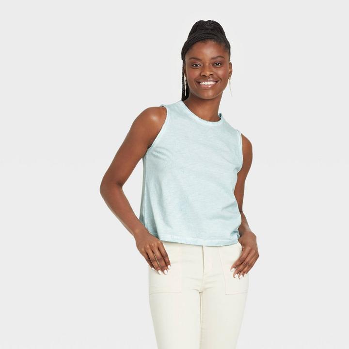 Women's Tank Top - Universal Thread Aqua Blue