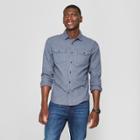 Men's Long Sleeve Denim Shirt - Goodfellow & Co Bergen Blue