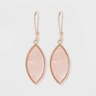 Oval Earrings - A New Day Pink, Women's