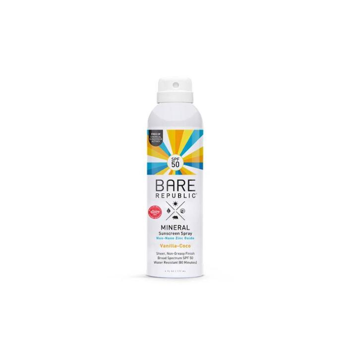 Bare Republic Mineral Sunscreen Vanilla Coco Spray Spf