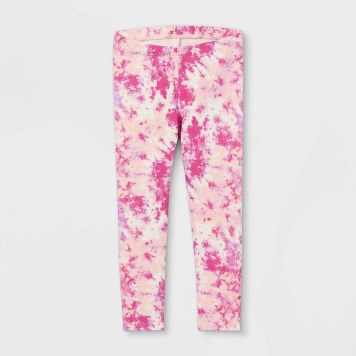 Toddler Girls' Tie-dye Leggings - Cat & Jack Pink