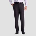 Haggar Men's Straight Fit Trousers - Charcoal Gray
