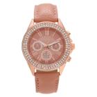 Women's Journee Collection Wristwatch With Nylon/leather
