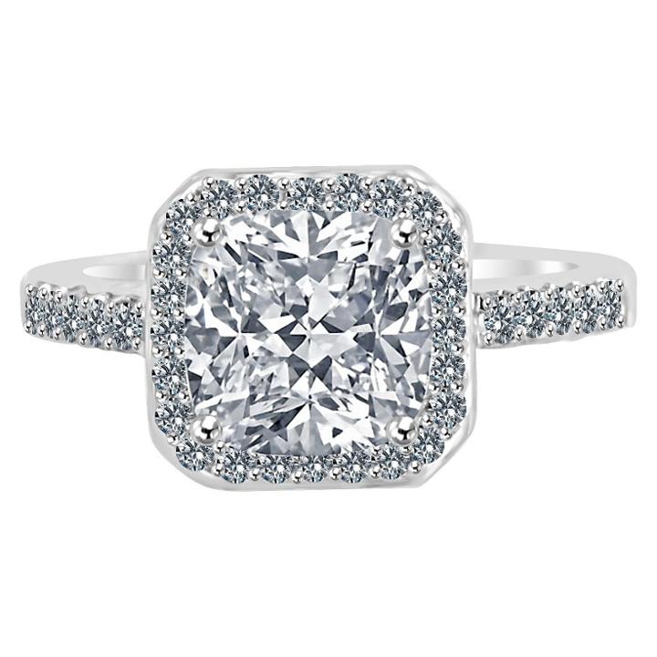 Zirconmania Women's Zirconite 1.5ctw Square Princess Cut Cubic Zirconia Ring,