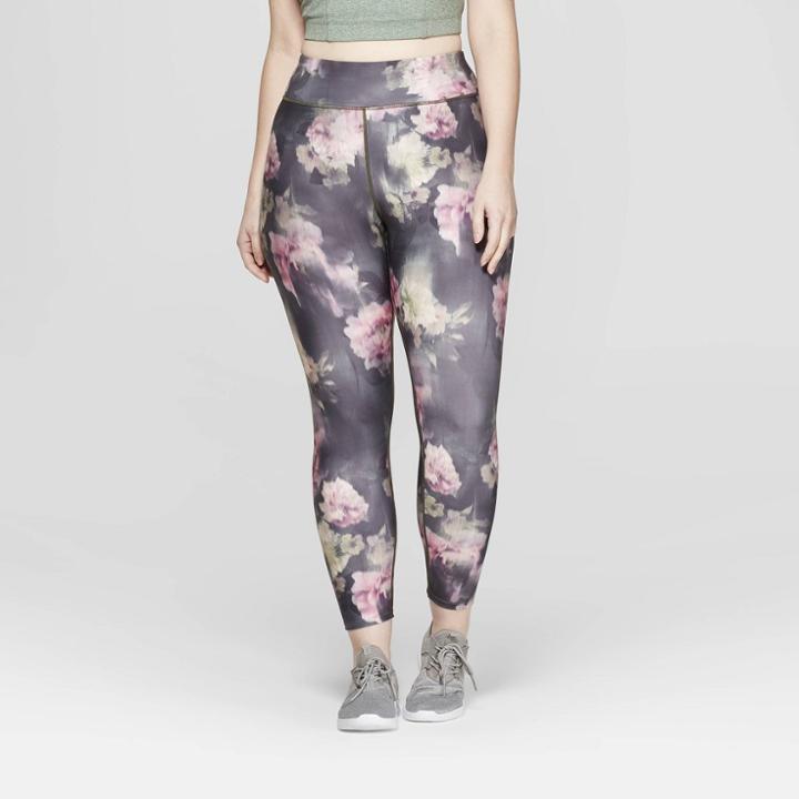 Target Women's Plus Size Performance Mid-rise 7/8 Printed Leggings S - Joylab Rose