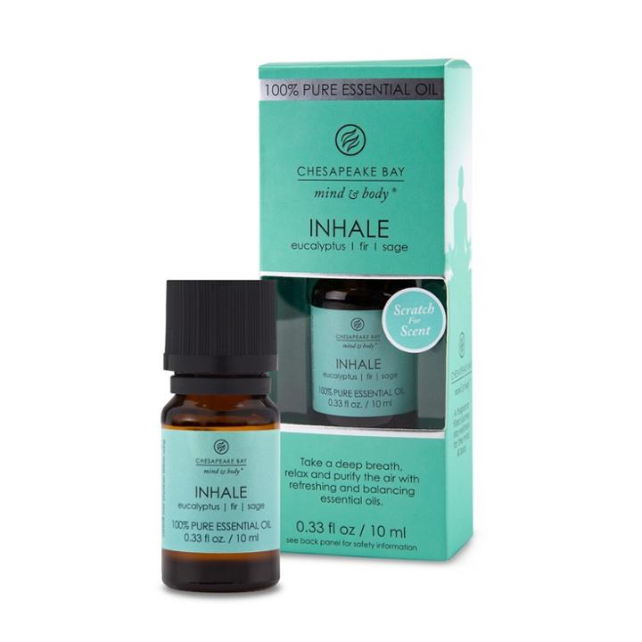 .33 Fl Oz Chesapeake Bay Candle 100% Pure Essential Oil Inhale Eucalyptus/fir/sage