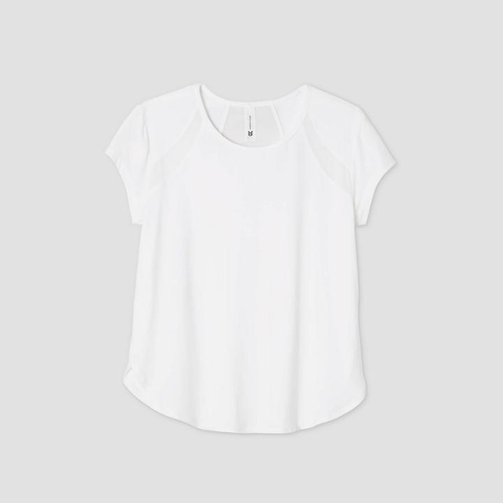 Women's Short Sleeve Mesh T-shirt - All In Motion White