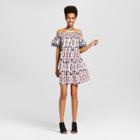 Women's Double Flounce Off The Shoulder Shift Dress - Xhilaration (juniors') Natural