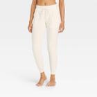 Women's Cozy Fleece Lounge Jogger Pants - Stars Above Almond