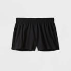 Women's High-rise Knit Cheer Shorts - Wild Fable Black