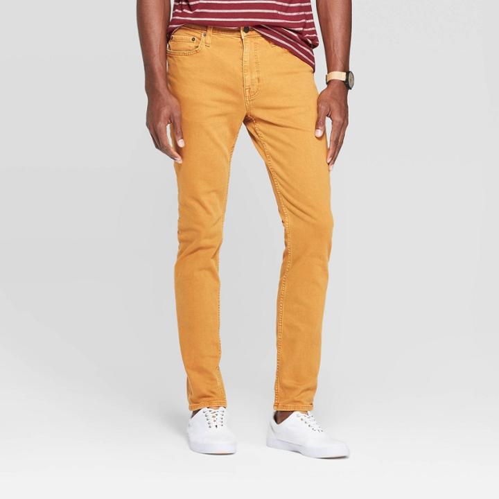 Men's 30 Slim Fit Jeans - Goodfellow & Co Antique Gold