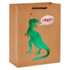 Spritz Gift Bag Birthday T-rex Hooray -