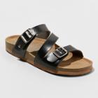 Women's Mad Love Bryanne Multi Strap Footbed Sandals - Black