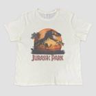 Women's Jurassic Park Plus Size Short Sleeve Graphic T-shirt - Off-white
