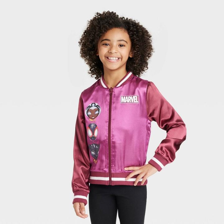Girls' Nikkolas Smith Marvel Trio Reversible Bomber Jacket -
