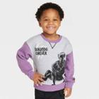 Toddler Boys' Marvel Wakanda Forever Pullover Sweatshirt - Gray