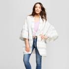 Women's Striped Kimono With Flounce Sleeves - Universal Thread Cream, Blue
