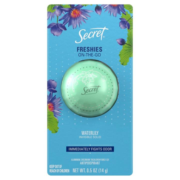 Secret Freshie Cool Waterlily Invisible Solid Deodorant