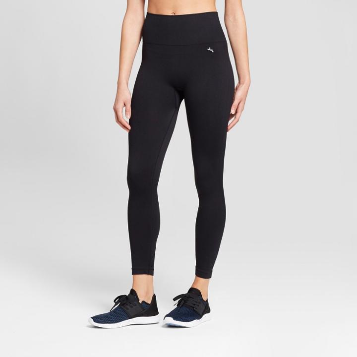 Women's High Waist Seamless Crop Leggings - Joylab Black