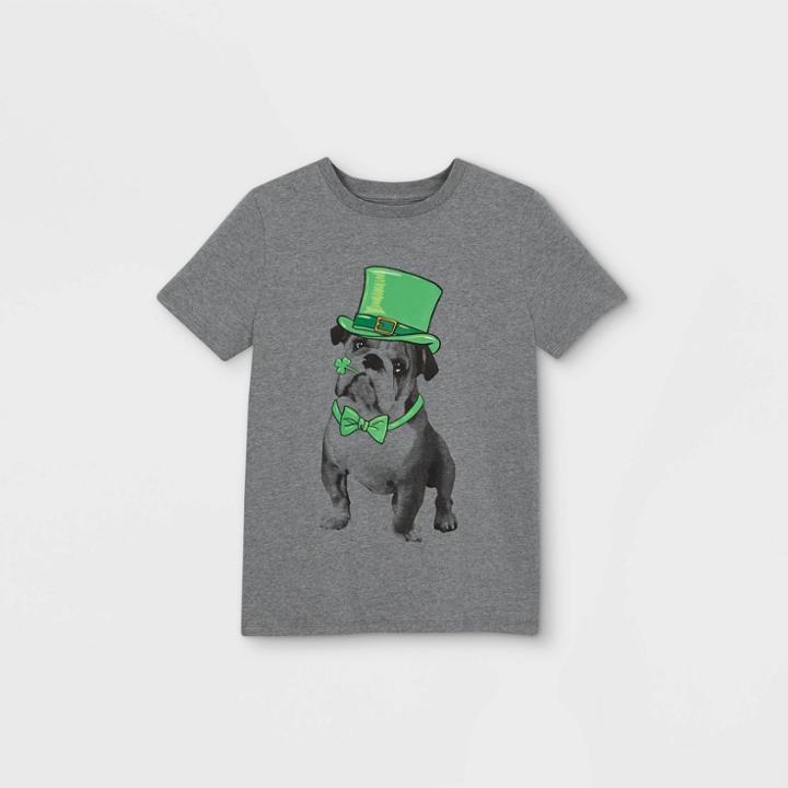 Boys' Short Sleeve Graphic T- Shirt - Cat & Jack Gray