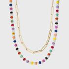 Sugarfix By Baublebar Beaded Link Chain Necklace