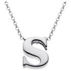 Distributed By Target Women's Sterling Silver 's' Initial Charm Pendant -