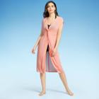 Women's Twist-front Midi Cover Up Dress - Kona Sol Grapefruit
