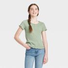 Girls' Henley T-shirt - Art Class Light Green