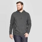 Men's Big & Tall Standard Fit Fleece Pull Over Hoodie - Goodfellow & Co Hematite