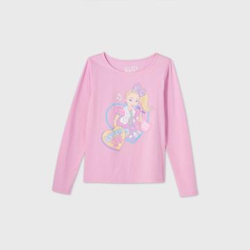 Girls' Nickelodeon Jojo Siwa Long Sleeve Graphic T-shirt - Pink