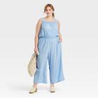 Women's Plus Size Tank Jumpsuit - Universal Thread Blue