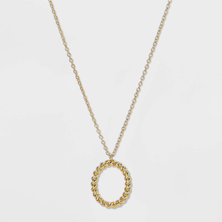 Sugarfix By Baublebar Initial O Pendant Necklace - Gold